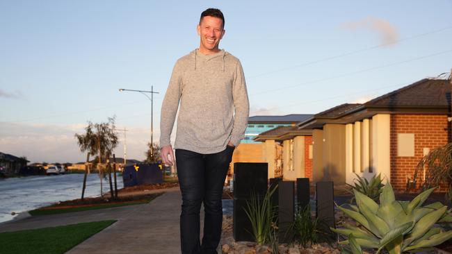 Anthony Barnett was the first to buy a block at Warralily in Armstrong Creek. Picture: Peter Ristevski