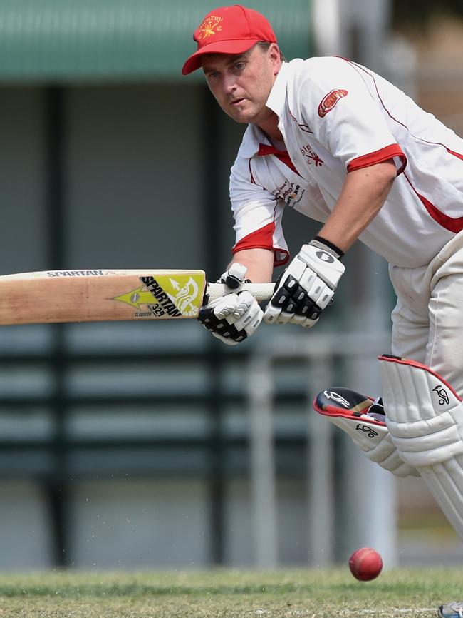 Steve Goodwin backed up his eight-wicket haul with 34 not out. Picture: Jay Town