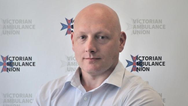 General secretary of Victorian Ambulance Union Danny Hill. Picture: Supplied