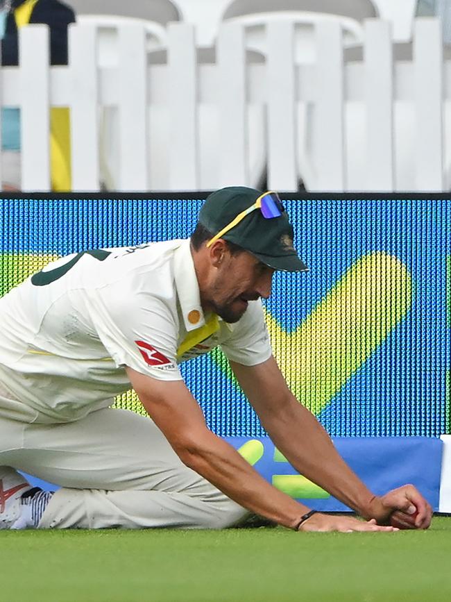 The moment that cost Starc. (Photo by Stu Forster/Getty Images)