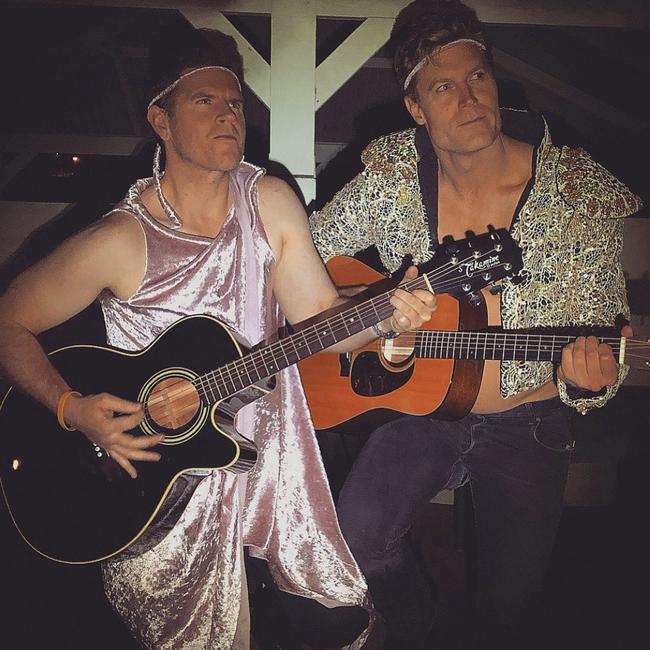 Sam Mac and Dr Chris Brown as Tone Def Leppard. (Picture: Instagram)