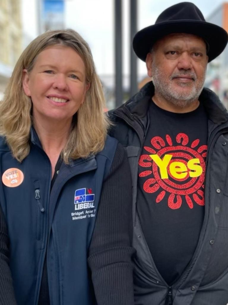 Tasmanian MP Bridget Archer with Noel Pearson.