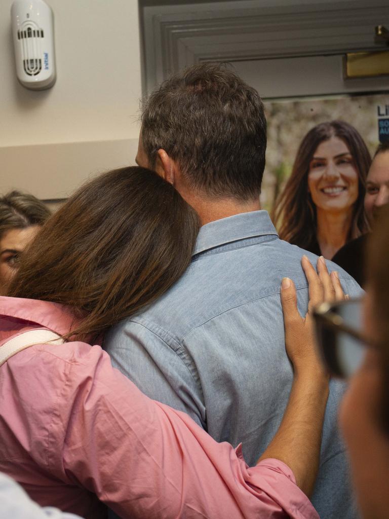 Dr Finizio with former Premier Steven Marshall, whose decision to quit parliament sparked the bitter by-election. Picture: Brett Hartwig