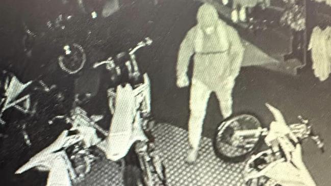 Security footage from the store. Picture: Coffs KTM