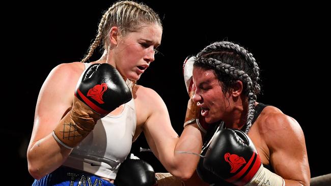 Tayla Harris is one hell of a competitor. Image: Quinn Rooney/Getty Images