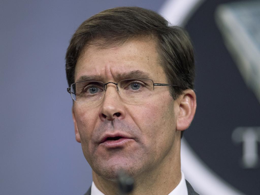 Secretary of Defense Mark Esper. Picture: AP/Manuel Balce Ceneta