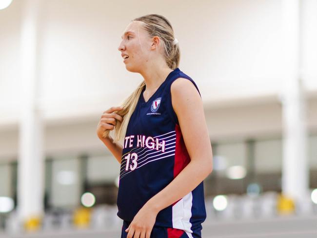 Alleah Hanson at the Basketball Australia Schools Championships. Picture: Taylor Earnshaw