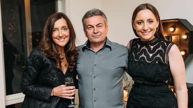 Karen Ristevski with her husband Borce Ristevski and daughter Sarah. Supplied