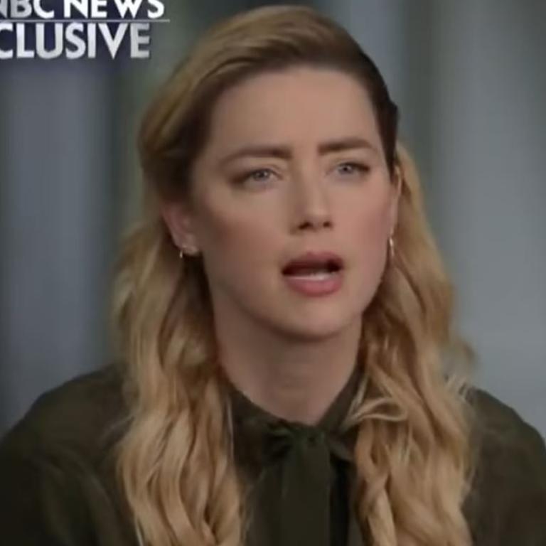 Amber Heard on NBC's Today show. Picture: NBC