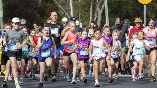 Cadbury Marathon 1km start. Picture: Chris Kidd