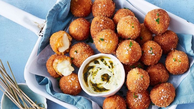 Pumpkin and cheese-stuffed vegetarian nuggets that the kids will love.