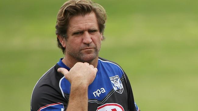 The Bulldogs want to end the dispute with Des Hasler. (Stephen Cooper)