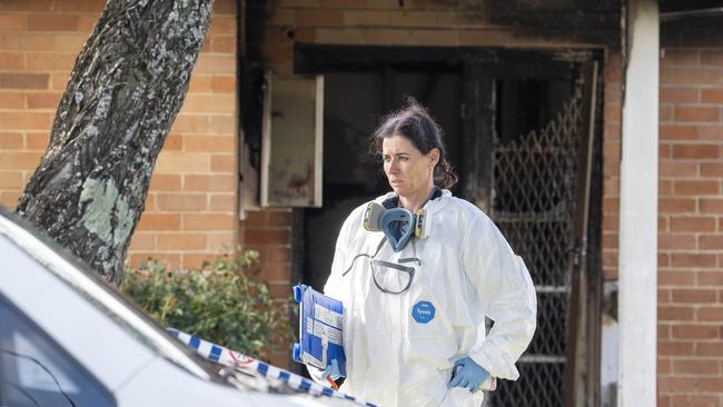 The fire and deaths are being treated as a family violence incident. Picture: NewsWire / Simon Bullard