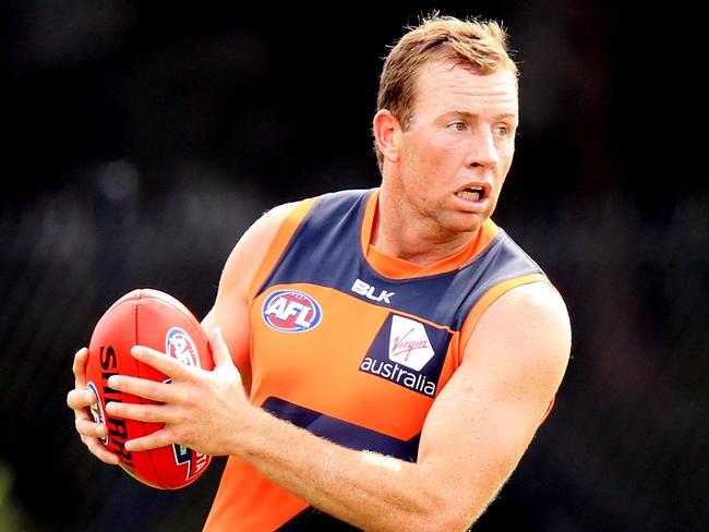 Steve Johnson complements the Giants’ inexperienced list. Picture: Mark Evans