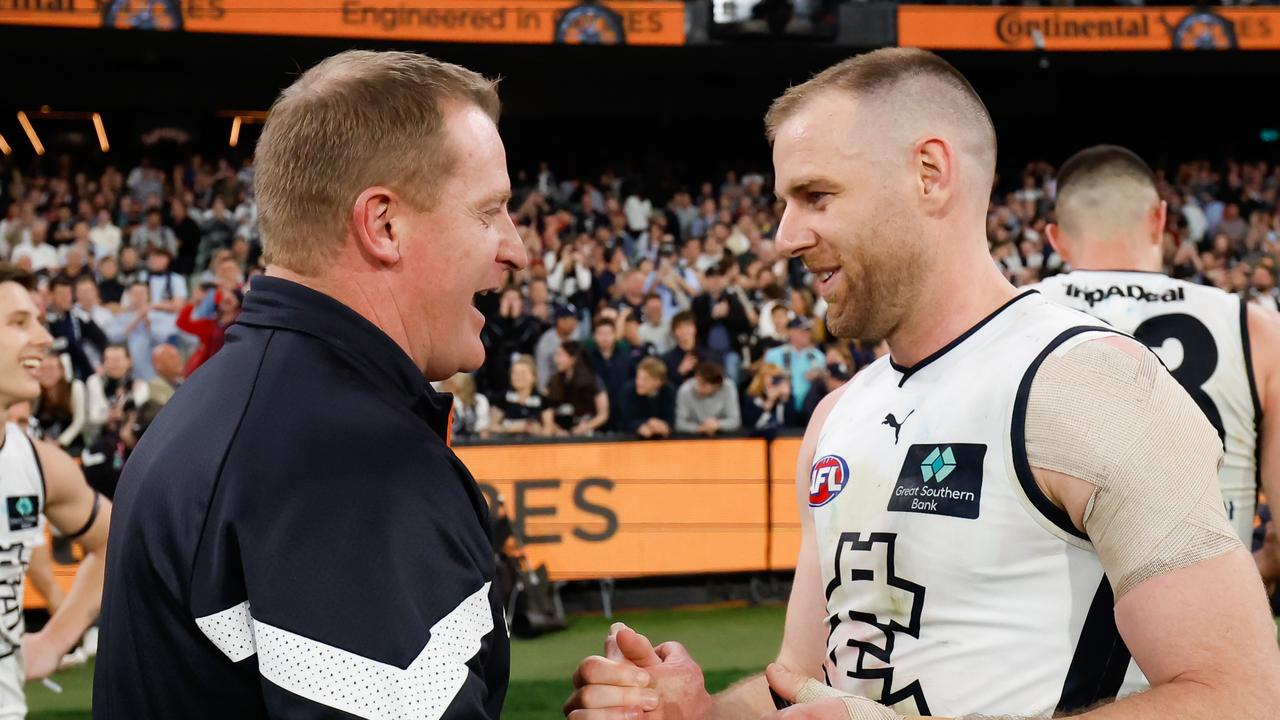 Sam Docherty is one of few ageing players at Carlton. (Photo by Dylan Burns/AFL Photos via Getty Images)