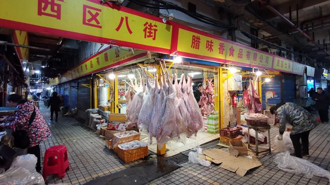 Wuhan Huanan Wholesale Seafood Market before its closure in December 2019. Picture: Alamy