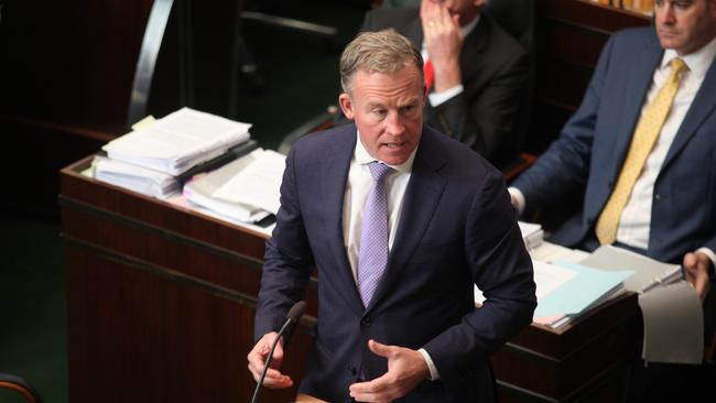 Premier Will Hodgman addresses Parliament.