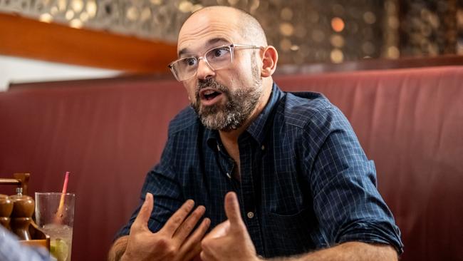 Queensland Treasurer David Janetzki sits down for High Steaks at The Southern Hotel in Toowoomba. Picture: David Martinelli.