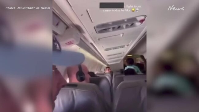 Shock mid-air brawl during flight from Cairns