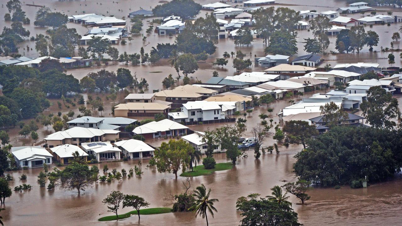 Aerial damage of Fairways, Rosslea from a helicopter. Picture: Zak Simmonds