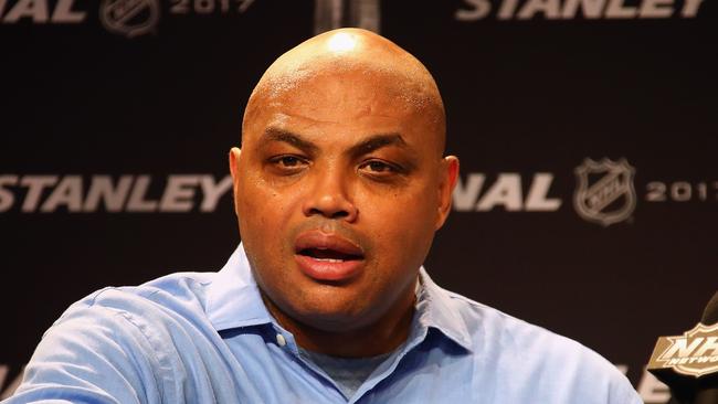 NASHVILLE, TN - JUNE 05: Former NBA player Charles Barkley speaks during a press conference prior to Game Four of the 2017 NHL Stanley Cup Final between the Pittsburgh Penguins and the Nashville Predators at the Bridgestone Arena on June 5, 2017 in Nashville, Tennessee.   Frederick Breedon/Getty Images/AFP == FOR NEWSPAPERS, INTERNET, TELCOS & TELEVISION USE ONLY ==