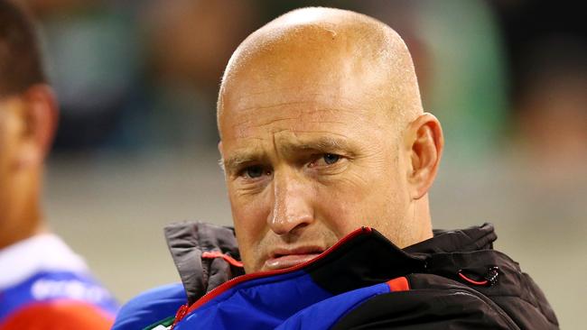 Knights coach Nathan Brown has hit back at Paul Gallen.