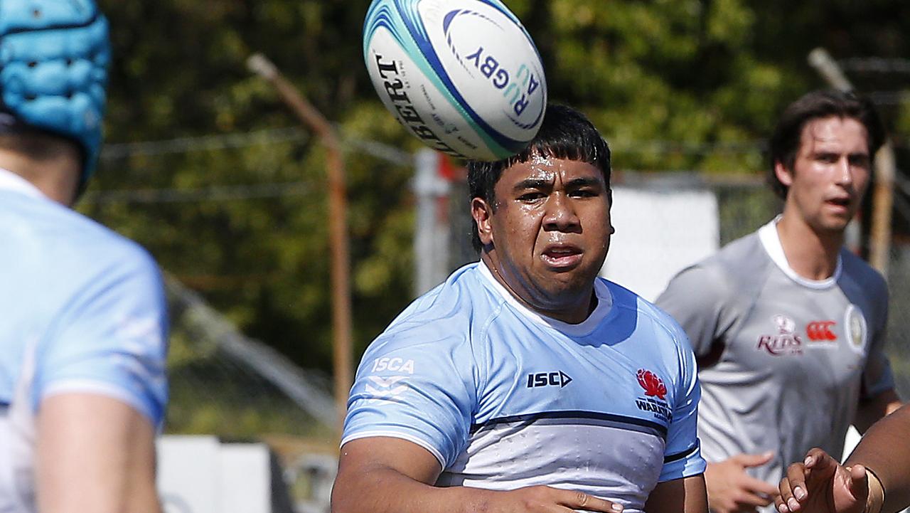 Waratahs' Kaleb Ah-Colt playing in the U18s. Picture: John Appleyard