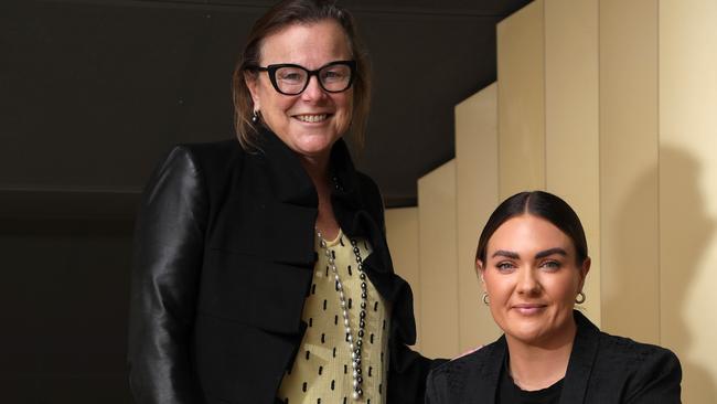 Burns doctor Prof Fiona Wood and her former patient Megan Basioli, who went on to become a nurse after the Bali bombings.