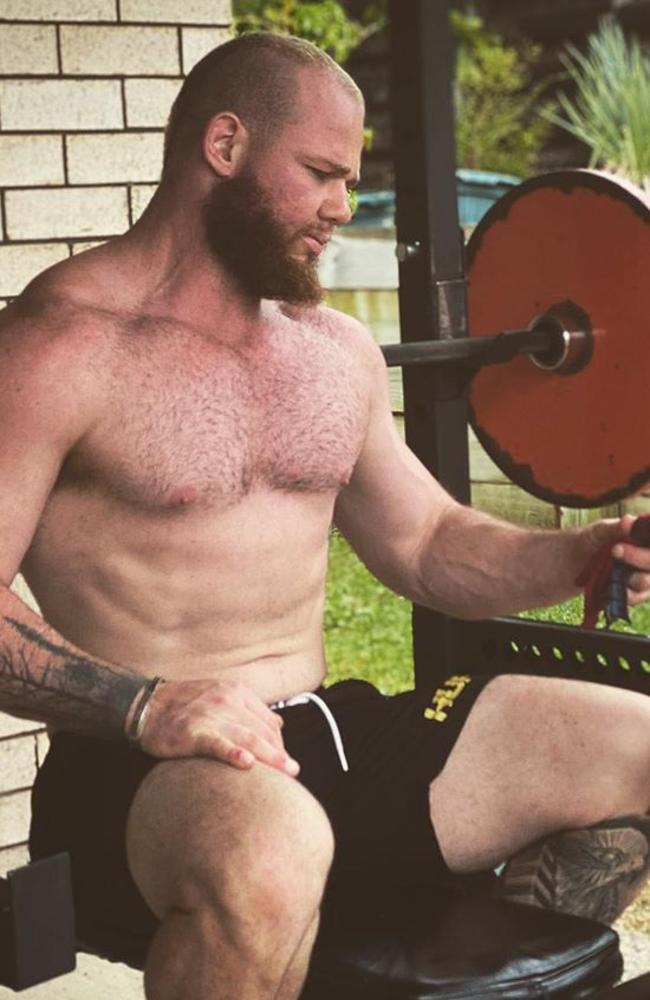 Kobi Lee Mills, 27, purchased steroids in bulk online. Picture: Instagram @heavyconditioning