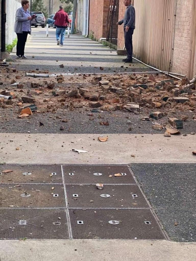 Damage in Muswellbrook after the August 23 earthquake.