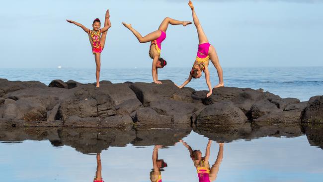 Victoria’s Team Adrenalin — Kathy Le (11), Emily Massara (16) and Kirsty Faulkner (25) — will appear on the new season of Australia's Got Talent. Picture: Jay Town