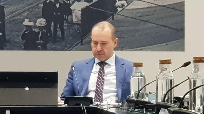 Gawler Council chief executive Henry Inat at a council meeting. Picture: Colin James