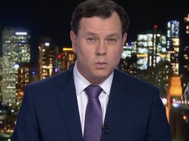 Mark Ferguson presents the 7News 6pm bulletin in Sydney.