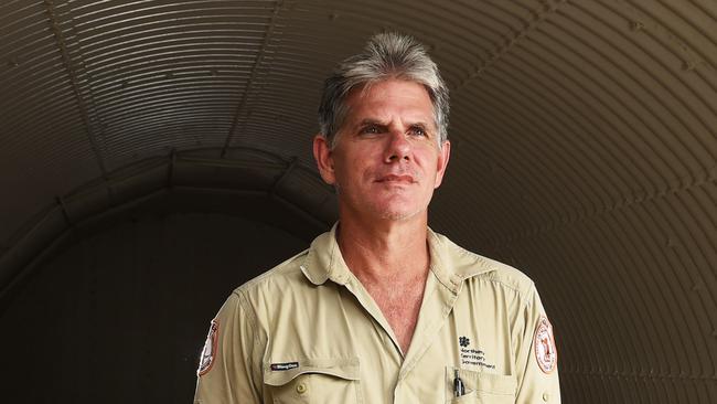 Northern Australia Parks director Dean McAdam said the crocodile management team was increasing its frequency of surveys and improving “deterrent” barriers at popular swimming holes. Picture: Helen Orr