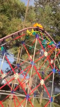 Man builds massive rollercoaster made out of K'Nex