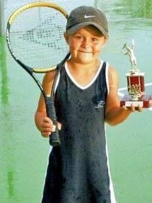 A young Ash Barty.