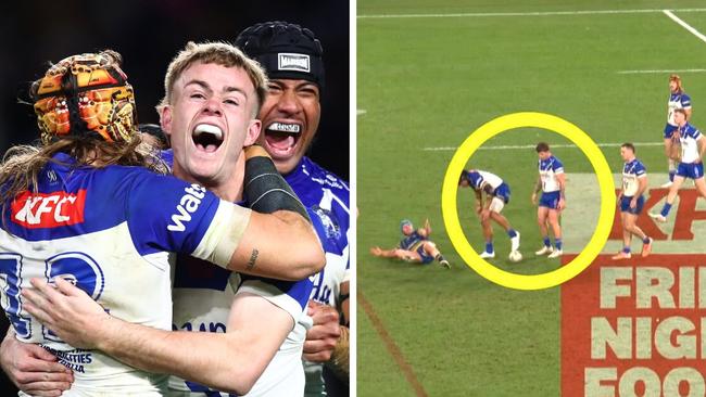 Lachie Galvin ordered Toby Sexton to play dummy half. Photo: Fox League.