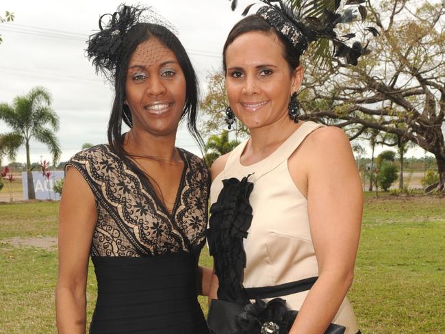 Fiona Smallwood and Seleena Chapman at the 2011Townsville Ladies Day Races held at the Cluden Race Track