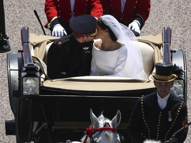 Another kiss! Picture: AP