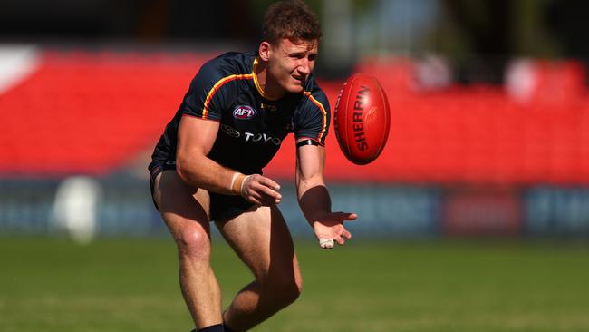 Rory Laird only has two hundreds in six games this year for the winless Crows.