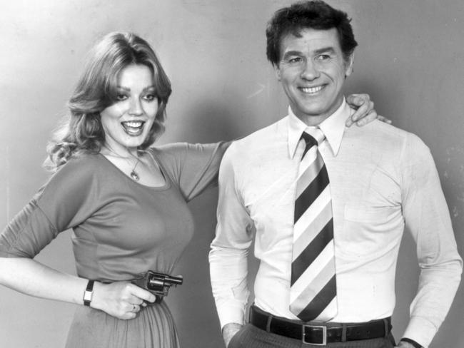 Lynda Stoner with fellow Cop Shop star Terry Donovan.