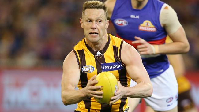 Sam Mitchell could have played his last game for Hawthorn. Picture: Michael Klein.