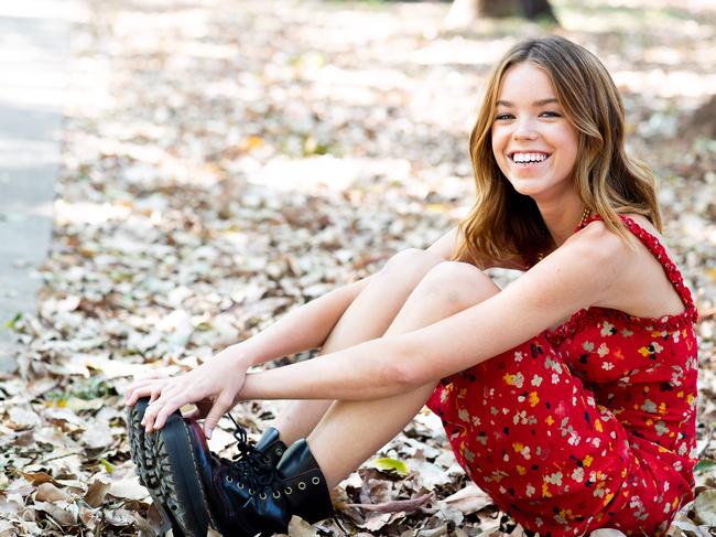 Rising Australian star Milly Alcock in 2019. Picture: Ryan Osland/The Australian.