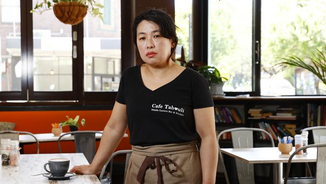 Cafe Tabouli owner Virginia Cheong. Picture: Richard Dobson
