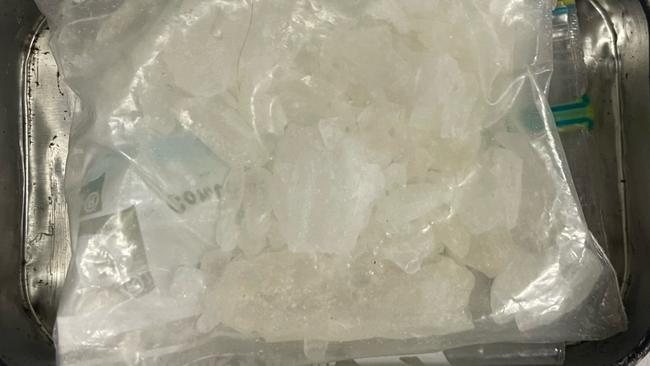 A man was arrested after a police search of his vehicle turned up a traffickable quantity of meth in Murray Bridge. Picture: SA Police