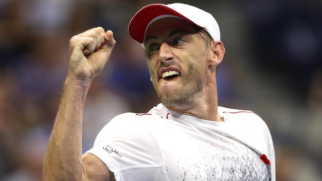 John Millman has been a late bloomer. Picture: AFP