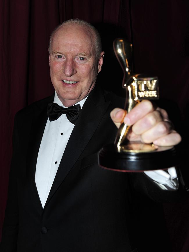 Meagher with the Gold Logie he won in 2010.