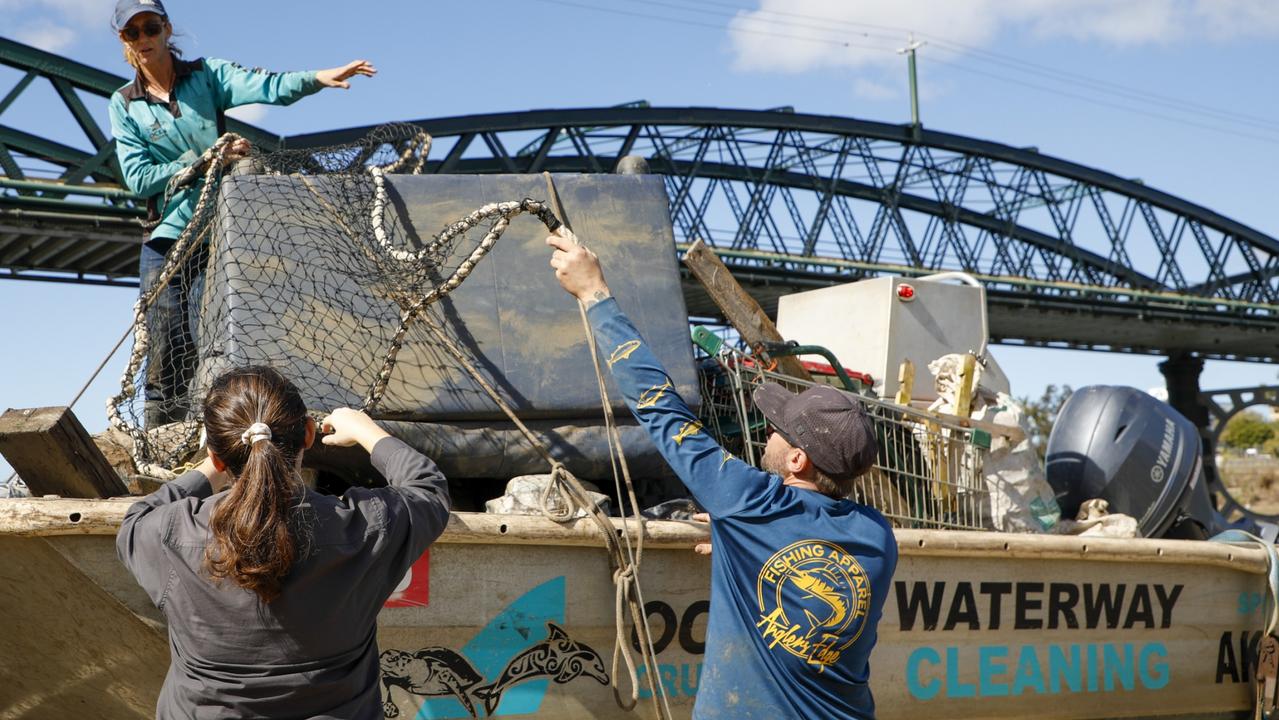 River of rubbish: 20 tonnes of waste pulled from Burnett