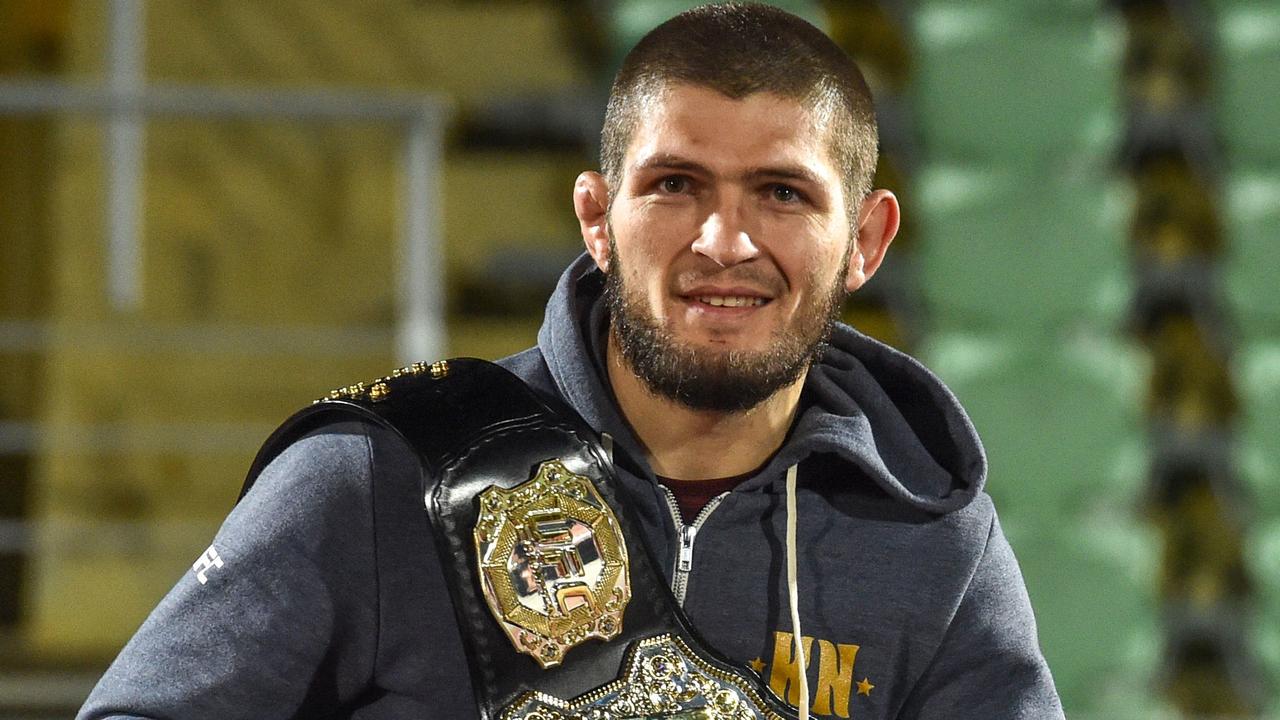 UFC lightweight champion Khabib Nurmagomedov. (Photo by Vasily MAXIMOV / AFP)