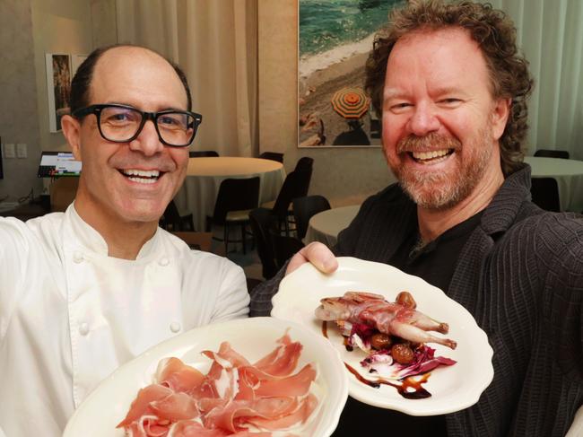 Joey Vargetto has opened a new restaurant Cinque Terre at Social Quarter. Joe Vargetto and David Mackintosh revealing the new venue.                       Picture: David Caird